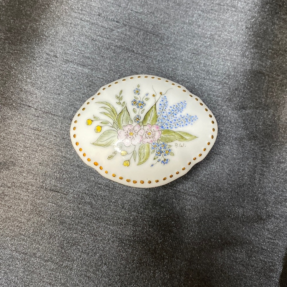 German Hand Painted Trinket Box